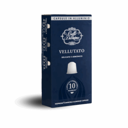 Cápsulas de café vellutato compatibles con Nespresso® – Diemme in Alluminio, paquete de 10 piezas