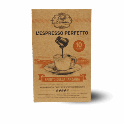 Cápsulas de café Spirito della Tanzania compatibles con Nespresso® – Diemme L’Espresso Perfetto, paquete de 10 piezas